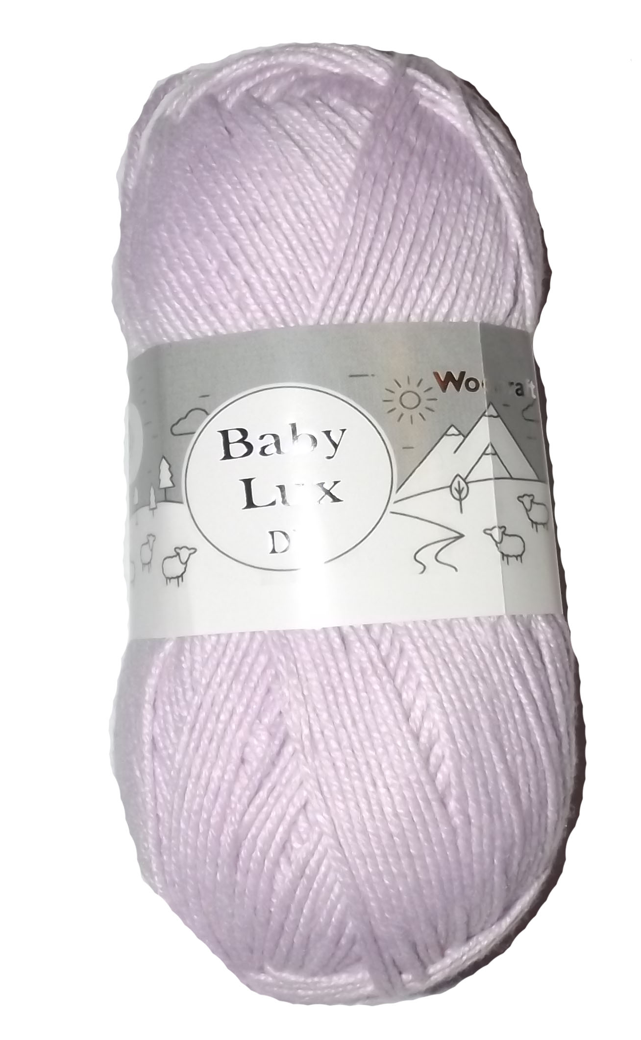 Baby Lux DK 10 x 100g Balls Lilac 70632 - Click Image to Close